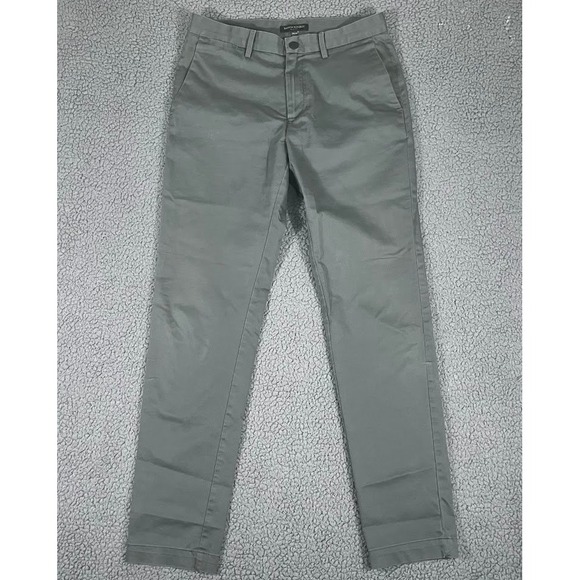 Banana Republic Other - Banana Republic Slim Fit Chinos Mens 31x34 Grey Cotton Stretch Trousers Pants